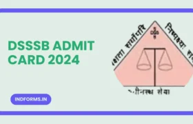 DSSSB Admit Card 2024