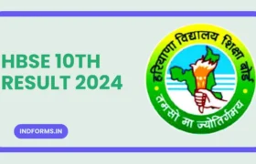 HBSE 10Th Result 2024