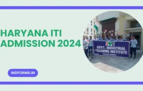 Haryana ITI Admission 2024