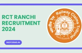 RCT Ranchi Recruitment 2024