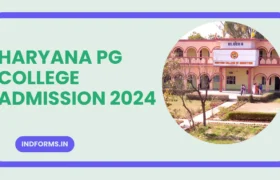 Haryana PG College Admission 2024