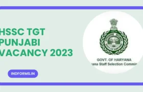 HSSC TGT Punjabi Vacancy 2023